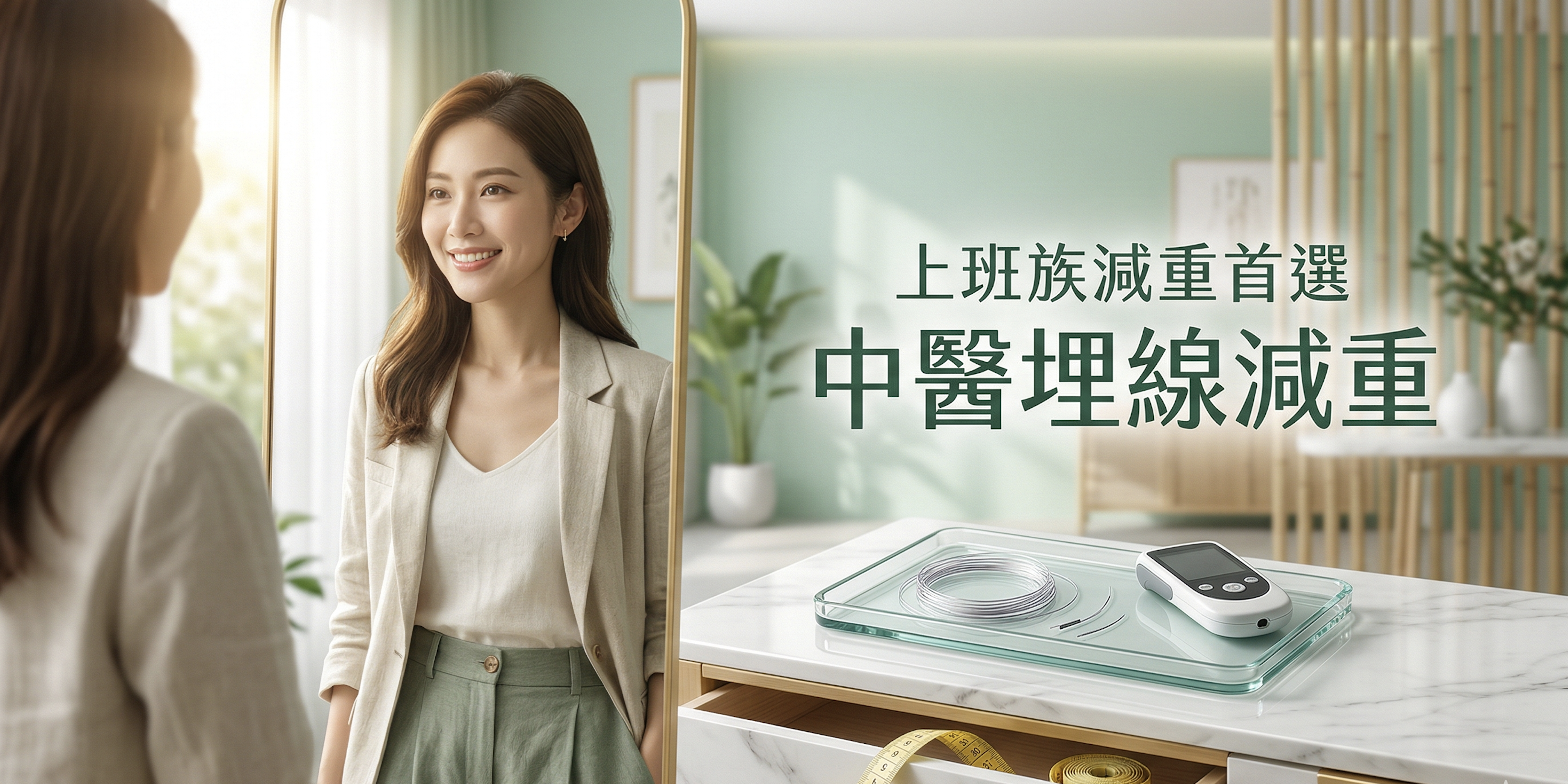 【上班族減重首選】久坐肚、下午茶水腫怎麼辦？田宜民醫師揭秘：新式中醫埋線減重如何讓你「躺著也能增加代謝」